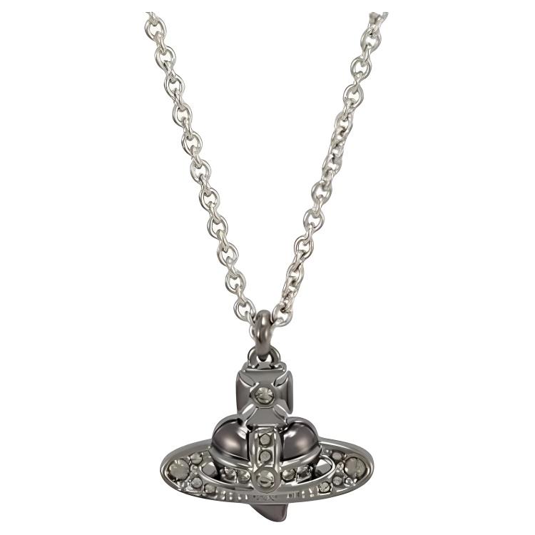 

Vivienne Westwood Original Style Brass Necklace Men necklace Silver 630203BV/02S326 Basic Packaging-Dust Bag+Box