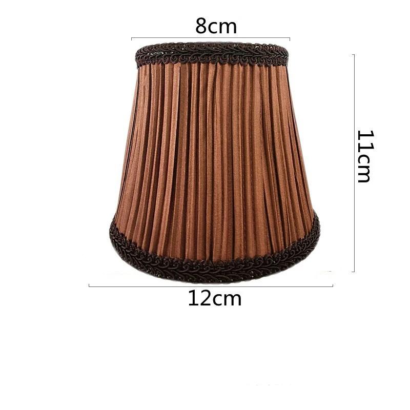 European Style Chandelier Lamp Shade Modern Clip On Droplight Wall Lamp Simple Chandelier Clip Fabric Drum Lamp Shade DIY Decor