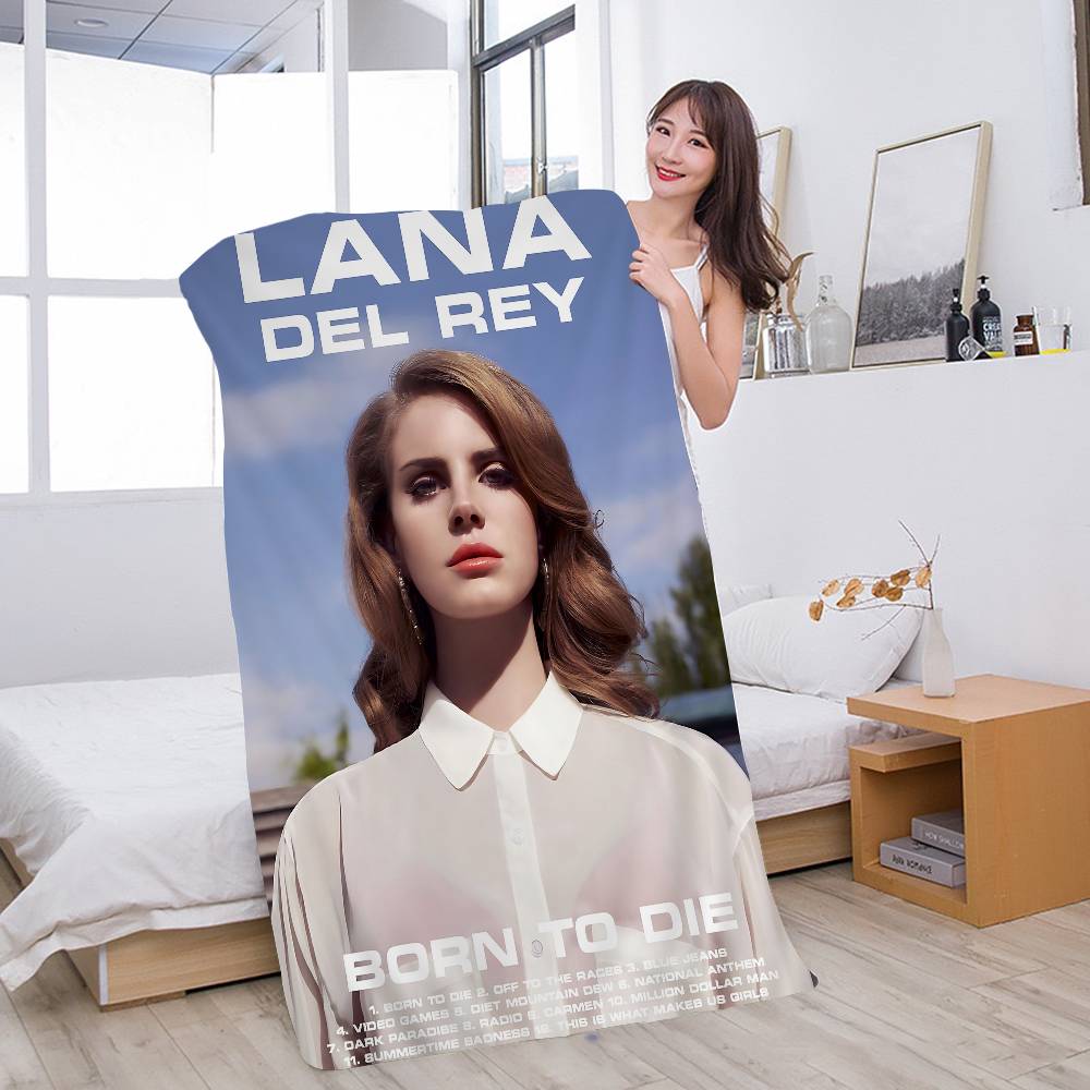 Sängerin Lana Del Rey Strandtuch Cartoon Niedlich Sommer Kinder Groß Bad Pool Strandtuch Mikrofaser Saugfähig Zum Schwimmen Reisen