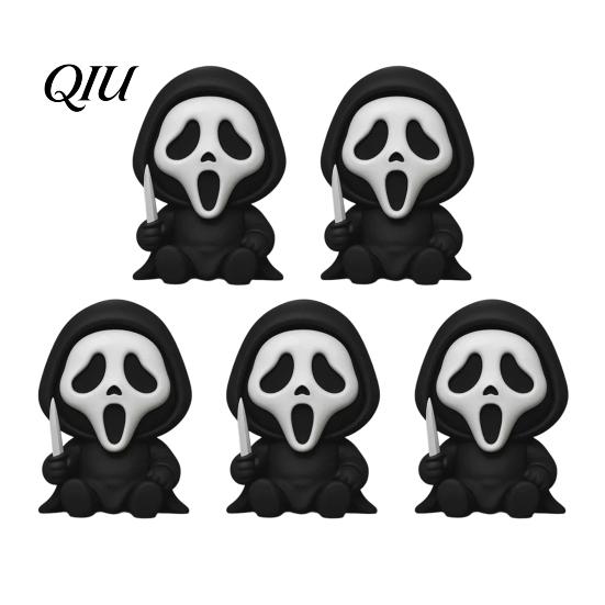 Halloween Decorative Item Mini Screaming Skeleton Figurine, 3D Printed Collectible Black And White Spooky Gift Ornament, Creepy Statue for Desktop