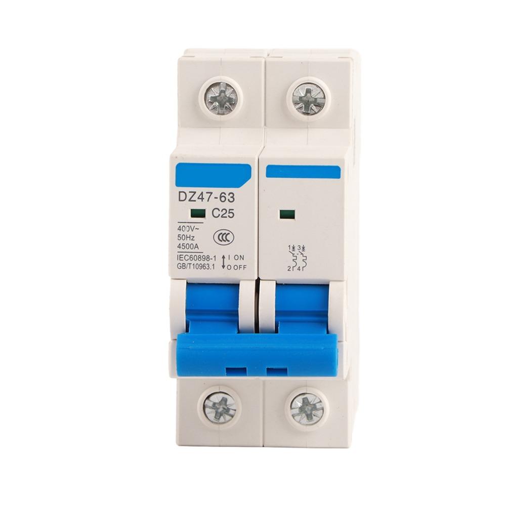 2P 400V AC 2P Circuit Breaker 25A/40A/50A/63A Leakage Circuit Breaker Electrical Protection