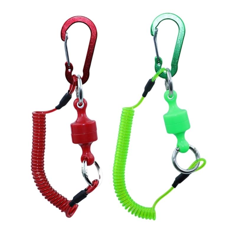 Secure Tool Holder Magnetic Carabiner Elastics Cord for Hiking Accessories Quickly Release Mechanism