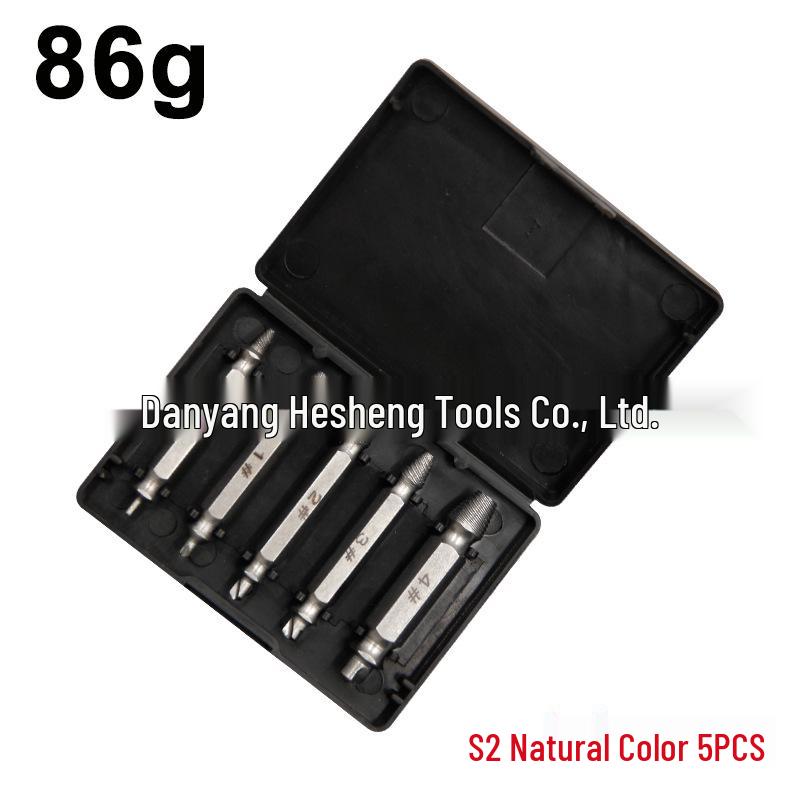 High-Speed Steel Double-Head Screw Extractor & S2 Screwdriver Set