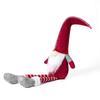 Cartoon Long-legged Christmas Doll Mini Knitted Christmas Figurine  Garden
