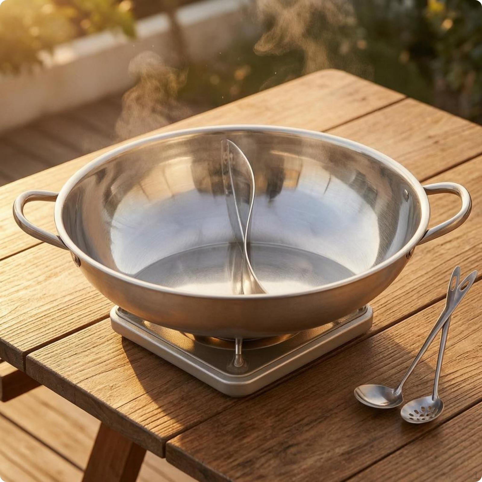 Split Pot Induction Compatible Yin SplitBroth Thickened Cookware 28CM 28CM