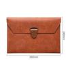 Customized Waterproof A4 Leather Document Bag Business Information Storage School Office Supplies PU File Folders With Pockets