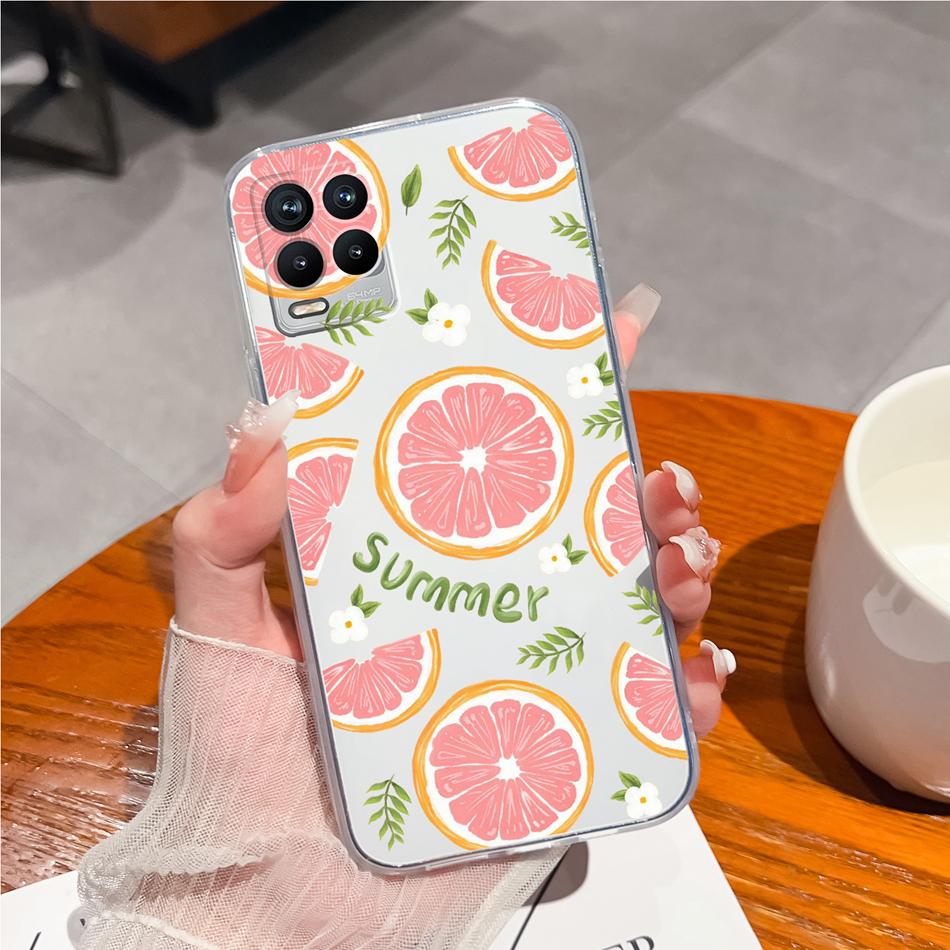 Für Realme 8 Pro Handyhülle Kreatives Tintenbild Weiches TPU Klares Silikon Anti-Drop Rückseite Für Realme8 4G 5G 8Pro Funda Capa