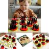 Wooden Insect Ladybug Matching Game For Kids Educational Fine Motor Balance Parentchild Play