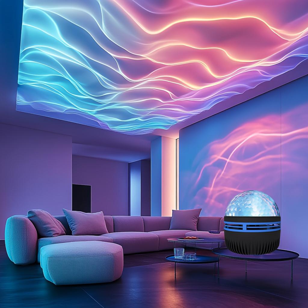 Starry Night Sky Projector Led Nightlights Usb Plug-in Remote Control Rgb Galaxy Light 7 Modes For Party Room Bedroom Bar Decor