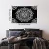 VIKAMA Black And White Mandala Pattern Tapestry Simple And Fashionable Home Decoration For Bedrooms And Living Room Walls