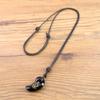 Onyx Black Tortoise Four Divine Beasts Magatama Amulet Adjustable and [KOAI] Carving, Health, Longevity, Relationships, Pendant/Necklace, Length,