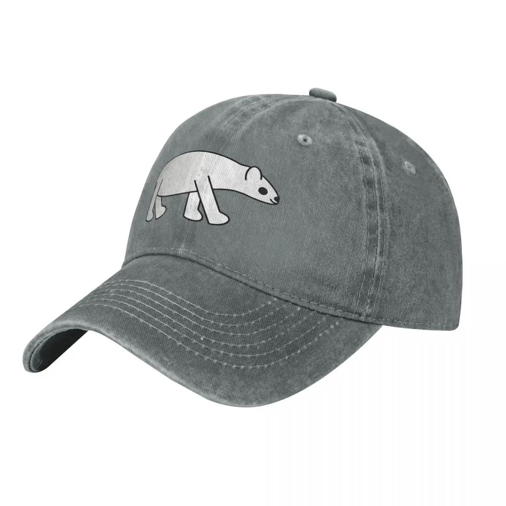 Cute Kawaii Polar Bear Baseball Cap Sun Cap Tea Hat Fun Hats Mountaineering Boy Womens