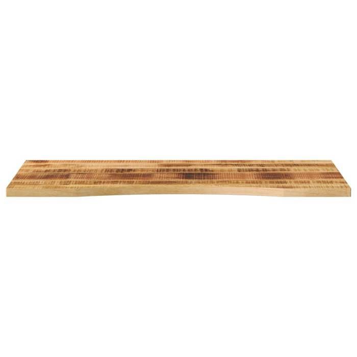 VidaXL Dessus de bureau avec courbe 120x60x2,5 cm manguier massif brut, dessus de table de remplacement, dessus de table de 370188