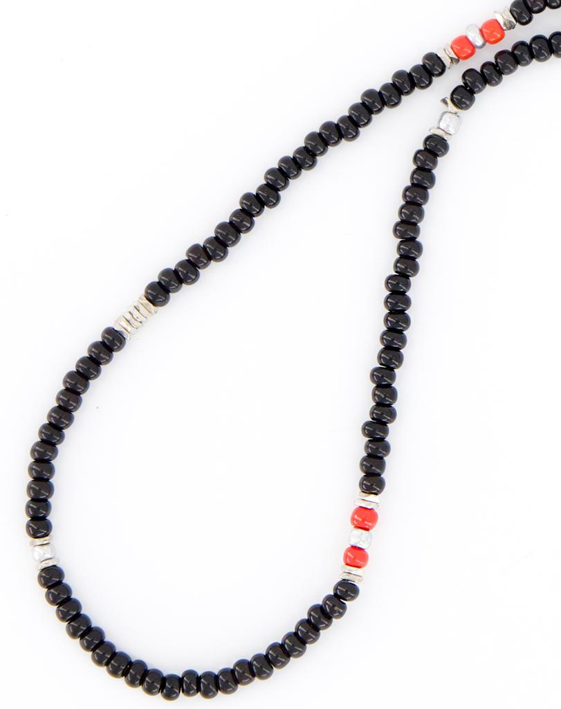 Sost Black Bead Necklace