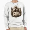 Unisex Cotton Sweater Pullover Hoodie Printed Sweater Jesus Is King Pullover Sweatshirt Casual Long Sleeve Sweatshirt