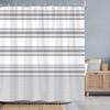 Grey Minimalist Line Shower Curtain Multicolour Coffee Abstract Geometric Lines Polyester Fabric Shower Curtains Bathroom Decor