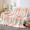 Aquarell Rosa Gänseblümchen Flanelldecke Warm Weich Halloween Weihnachten Sofa Warm Gemütlich Dekorative Deko Geschenk für Alle Jahreszeiten