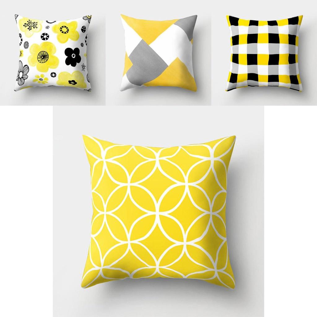 Stylish Peach Skin Pillowcase With Gradient Cube Geometric Pattern 18 Inch