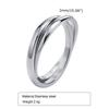Tri-Color Titanium Steel Fashion Ring Set for Women - R-054