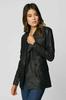 Handmade Stylish Casual Formal New Black Women's Blazer Genuine Lambskin Leather