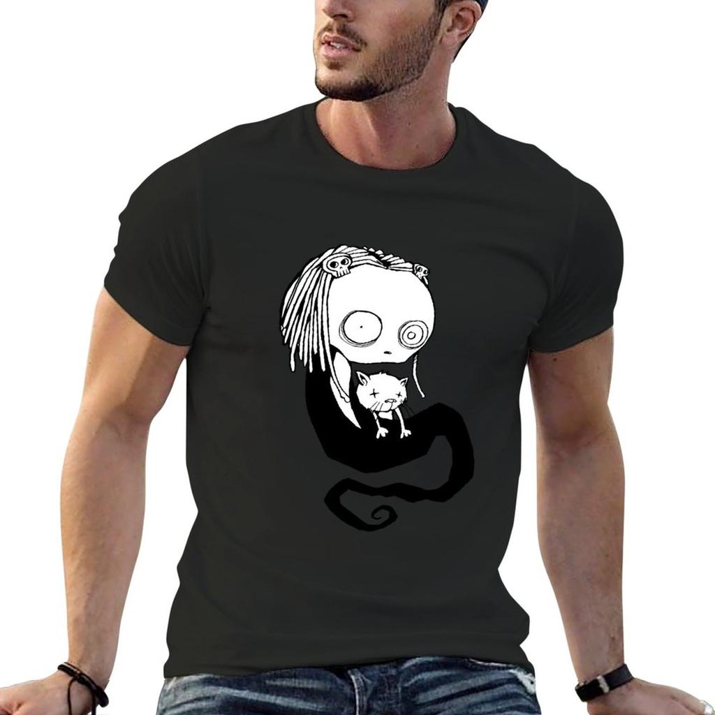 New Lenore Black and white T-Shirt summer clothes summer tops animal print shirt for boys tees mens funny t shirts