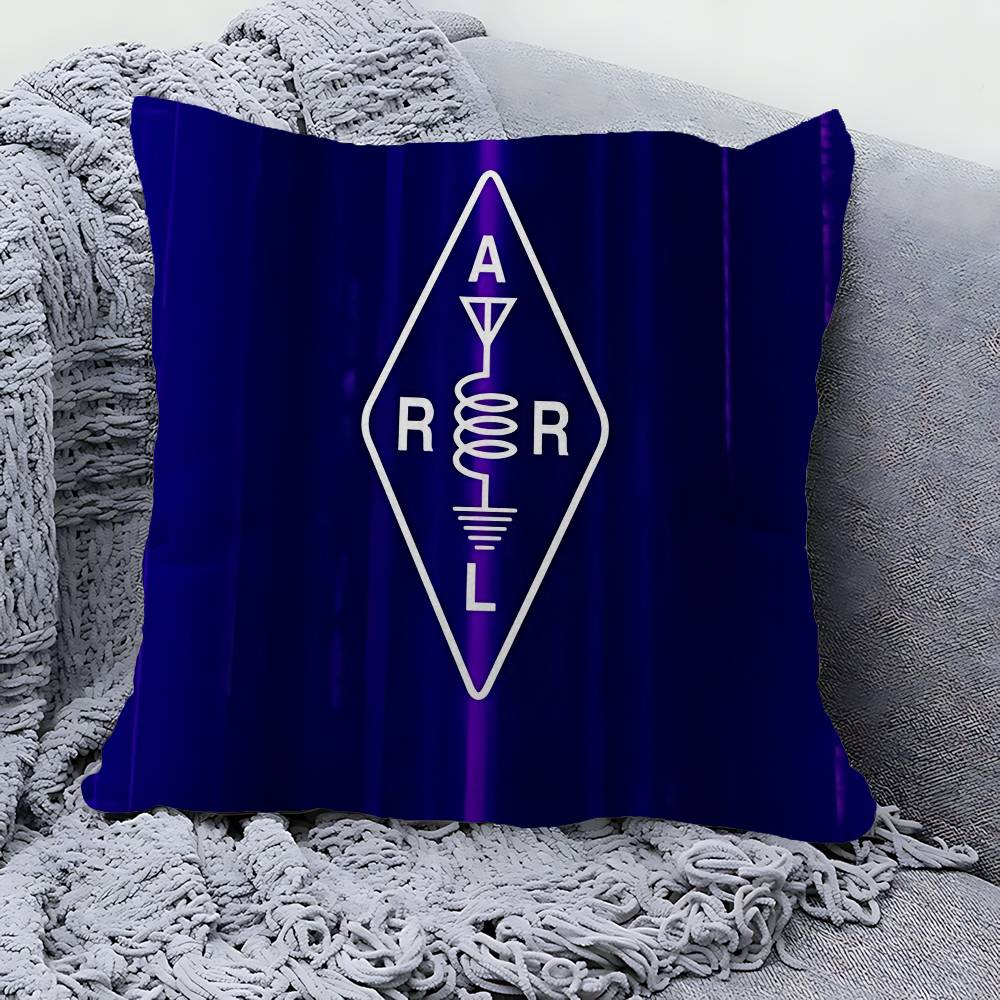 Licensed H-Ham Retro Radio Cushion Cover Pillowcase Upholstery Sofa Throw Pillow Home Decor Pillowcas