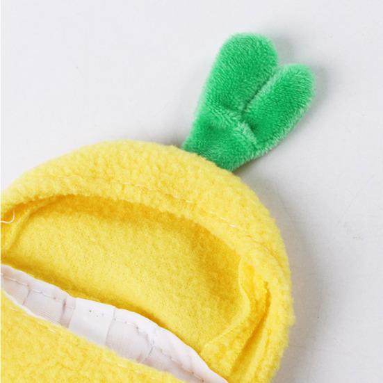 Felpe Uccelli Gialli Costume Cosplay Pappagallo Forma Ananas Tuta da Volo per Cenerino Parrocchetto Calopsitta Conuro Ondulato