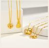 Stainless Steel Lucky Pendant Necklace, Dainty Party Jewelry Gift for Women