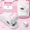 1PC Mini Stapler Portable Stapler Send Staples Student Cartoon Binding Machine Cute Stationery