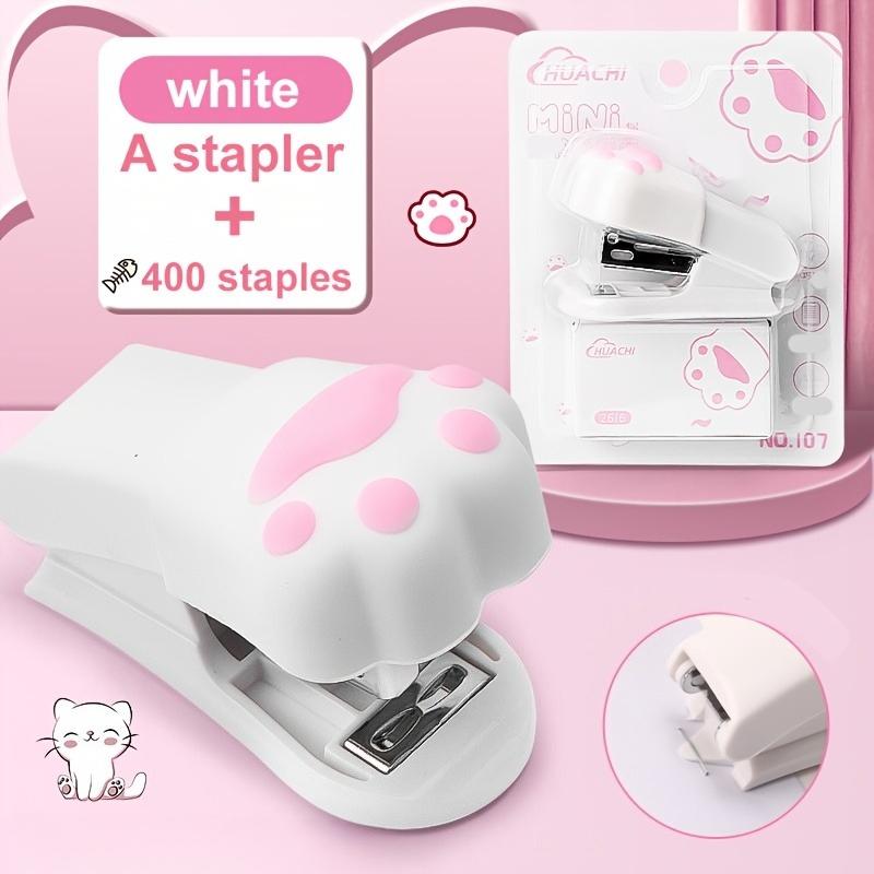 1PC Mini Stapler Portable Stapler Send Staples Student Cartoon Binding Machine Cute Stationery