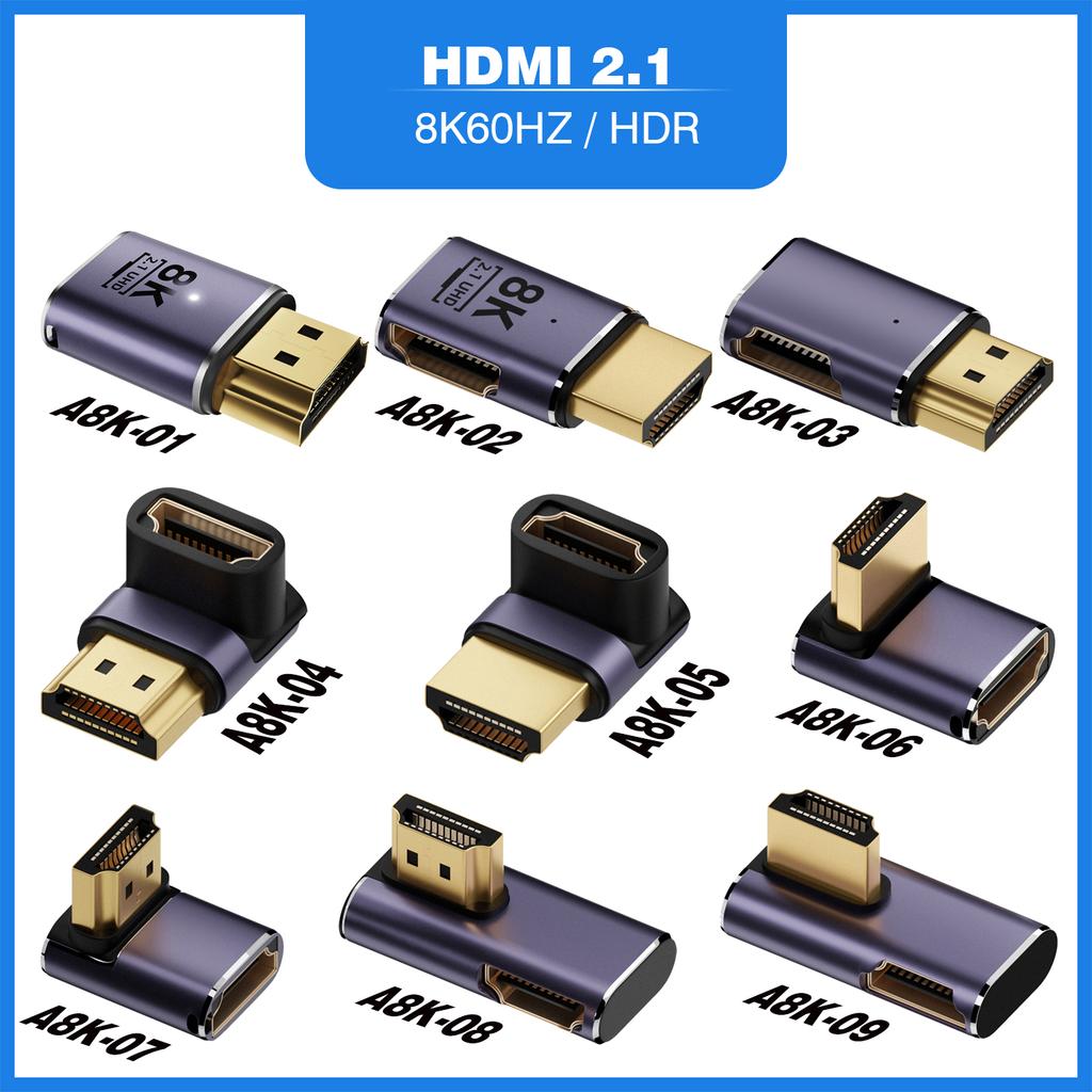 UGOURD HDMI2.1 Cable Adapter mini micro hdmi to HDMI 2.1 Converter 48Gpbs 8K60HZ 4K120HZ for HDTV Projector PS4 PS5 Laptop PC 4