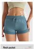 Women's Quick-Dry Mesh Yoga Shorts - Two-Piece, Anti-Exposure Design