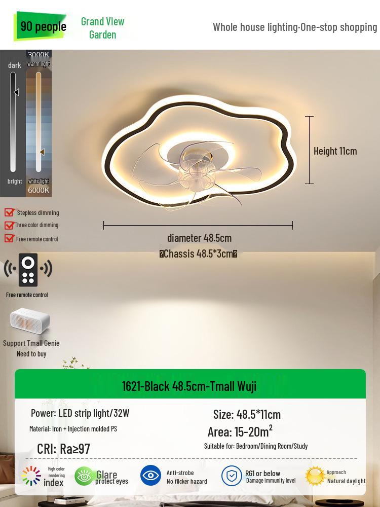 Cloud Lamp for Children's Room - Nordic Ceiling Fan Lamp