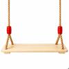 Balançoire enfant - GINGER HOME - Siège plat bois massif - Cordes solides - Charge 100 kg