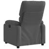 Vidaxl Foldable Armchair, Dark Grey, Fabric Upholstered