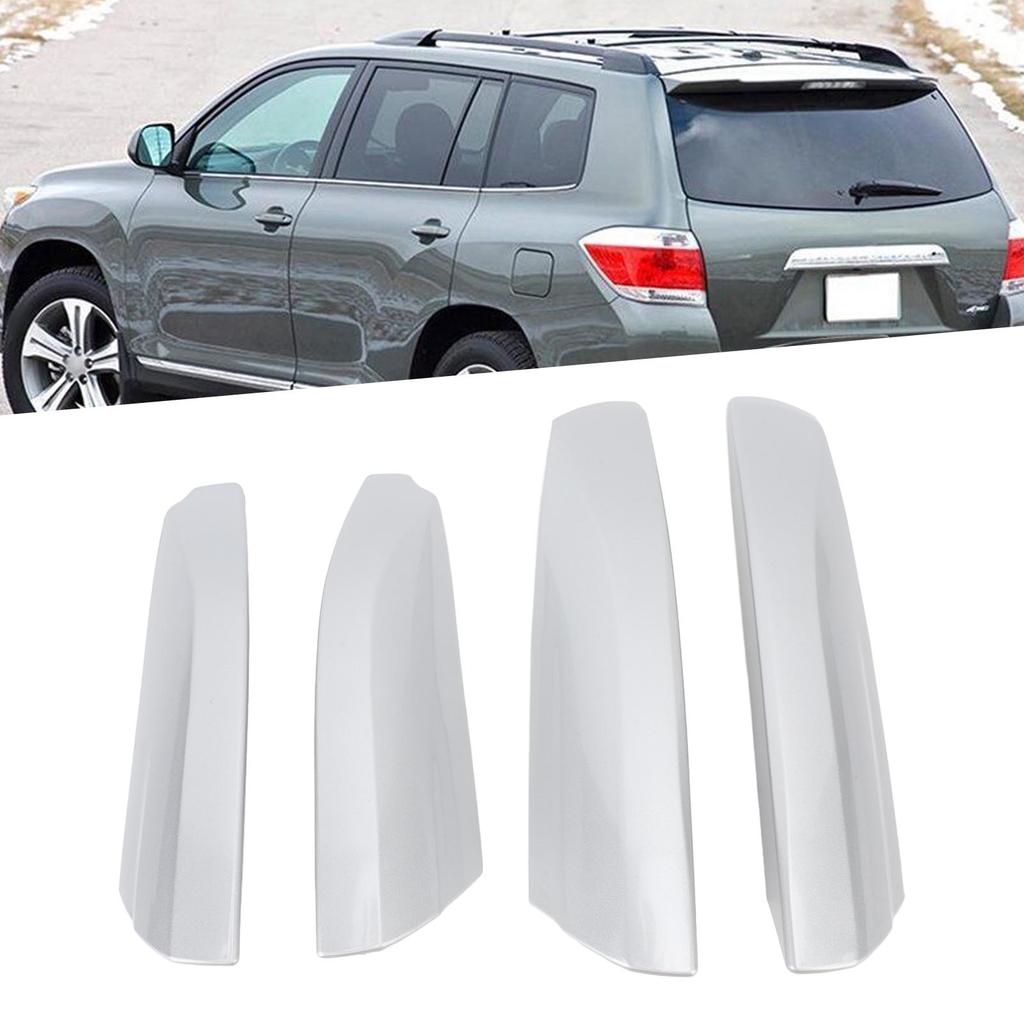 4Pcs Roof   Rack Rail End Cover Roof Rack       Cover Replacement for     2007 To 2013