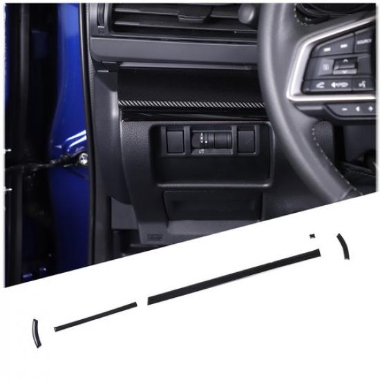 Glossy Piano Black Dashboard Lower Panel Trim Sticker For Subaru Crosstrek 2024+