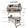 Star-Ultra-Ti Pure Titanium Multifunctional Folding Wood Stove for Portable Outdoor Camping and Tent Heating
