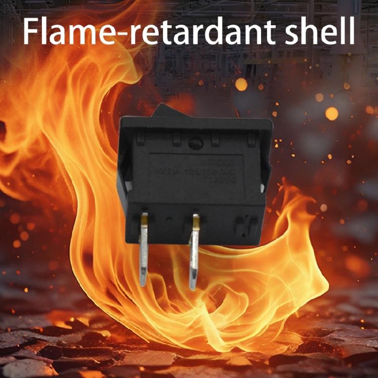 10Pcs Ship Type Switches 10x15mm 2PIN SPST ON/OFF Rocker Switches 250V 3A Suitable for Car Truck Boat