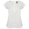 Henbury Womens/Ladies Pleated Front Capped Sleeved Blouse