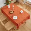Light Luxury Pastoral White Lace Tablecloth Embroidered Cloth Round Table Square Table Rectangular Tablecloth Table Cloth
