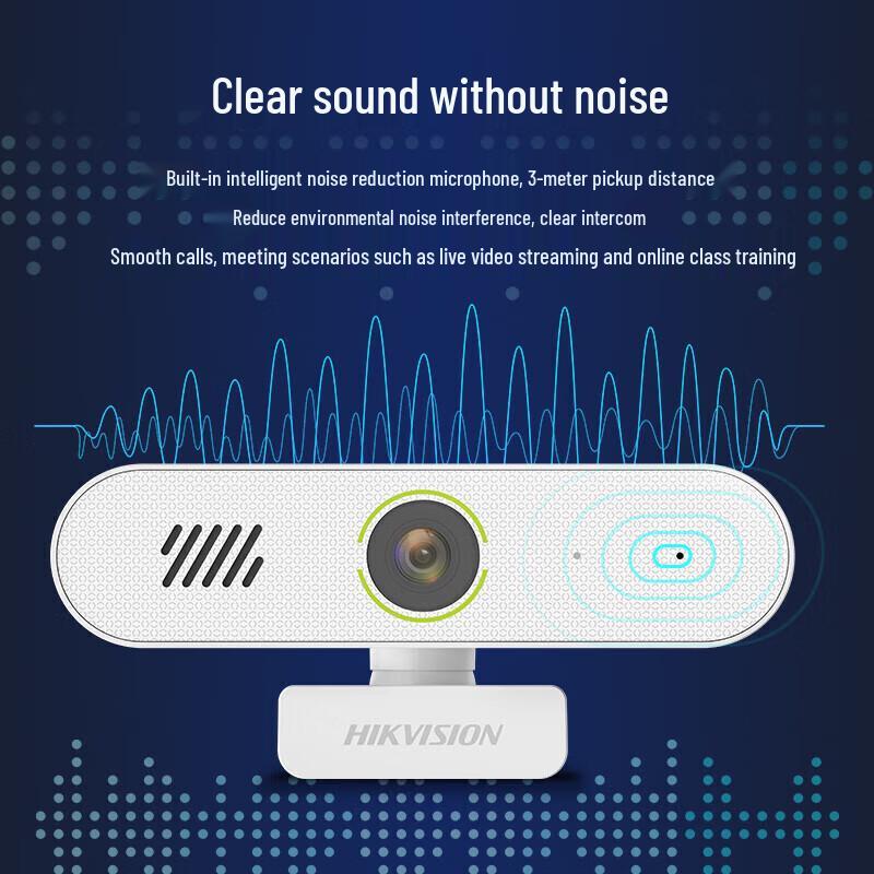 

HIKVISION E14Sa 2K USB Webcam with Autofocus & Integrated Mic/Speaker