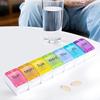 Opret medicine case portable pill weekly one dose per day habit box storage compact organizer forgetfulness prevention large size