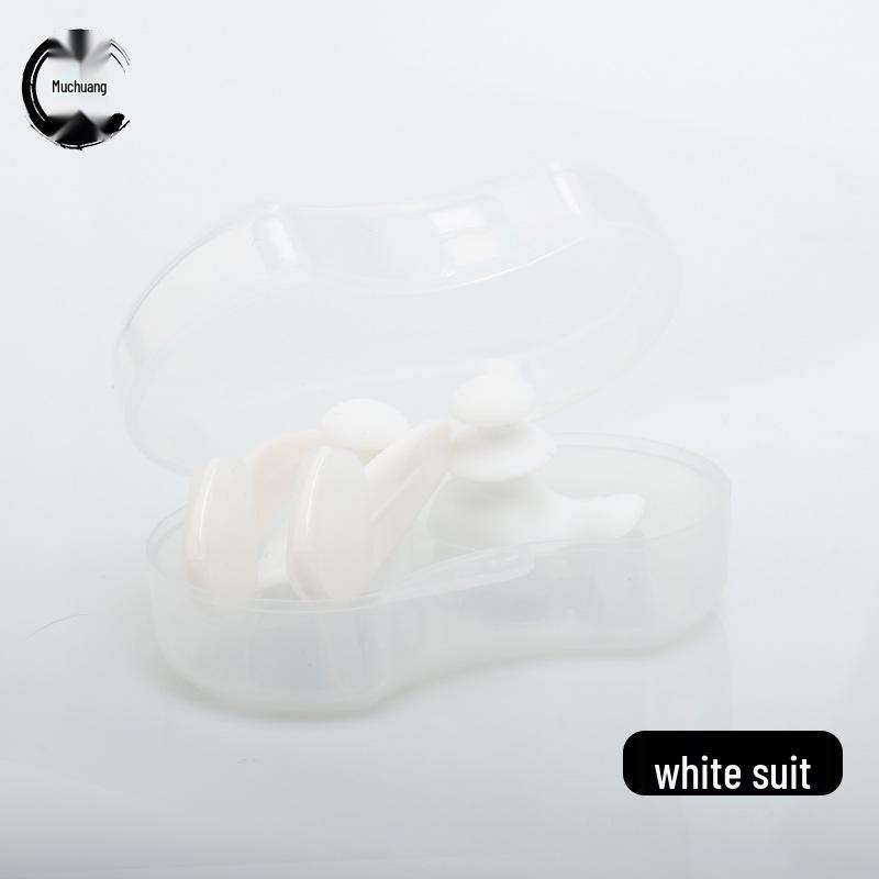 Silicone Waterproof Swimming Earplugs & Nose Clip Set - New Upgrade