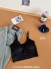 Light luxury satin seamless beauty back bra fixed cup with sling vest inside without steel ring base