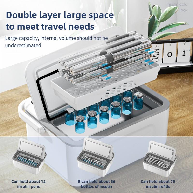 Mini Special Medicine Refrigerator Portable Car Home Use Small Fridge Rechargeable Insulin Refrigeration Box