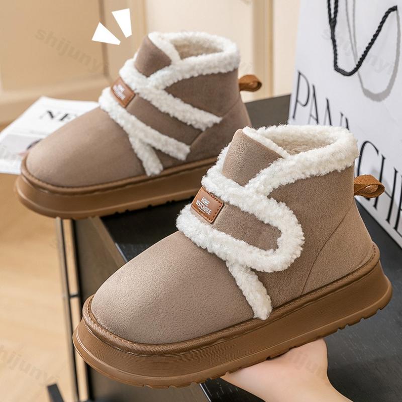 Fashion Women's Snow Boots 2025 New Winter Fashion Warm Thicken Outdoor Cotton Shoes Non Slip Lightweight Comfortable Plush Short Boots
