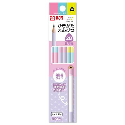 Sakura Crepas Zeichenstift Grundschul-Schreibwaren 2B Dreieck A 12 Stück GE2B3-A