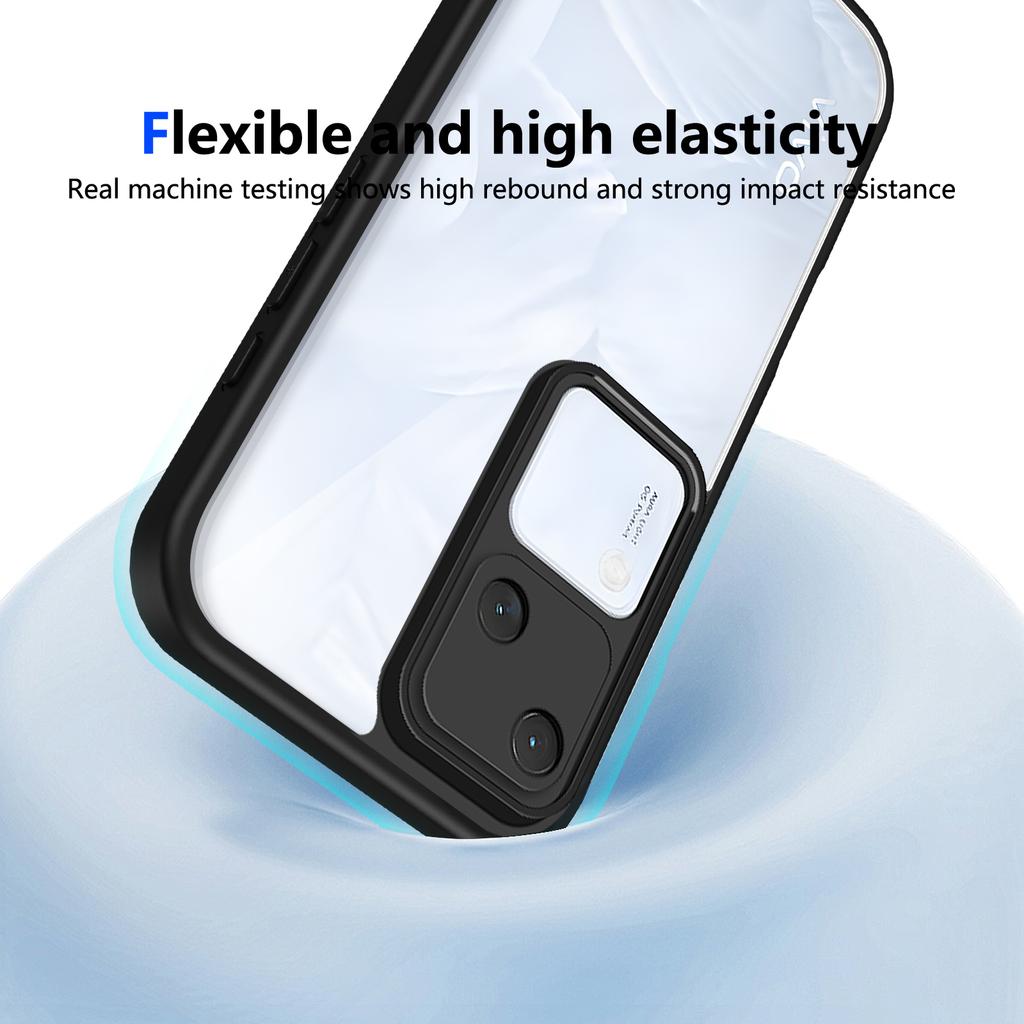 Vivo V30 5G V2318 Case Air Cushion Shockproof Silicone Bumper Clear Matte Back Cover Hard Phone Case for Vivo V30 VivoV30 2025