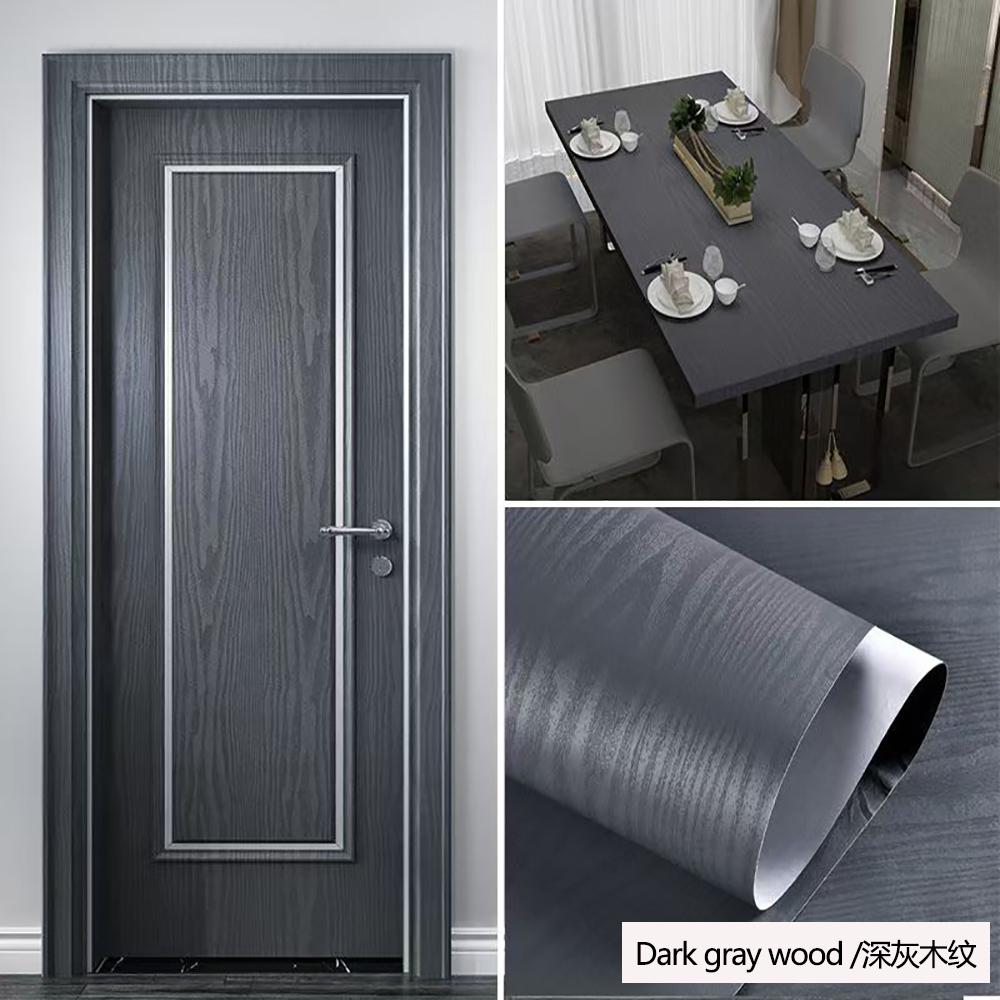 Waterproof Wood Grain Wallpaper Tables Wardrobes Cabinets Furniture Renovation decoration Self Adhesive Wallpaper
